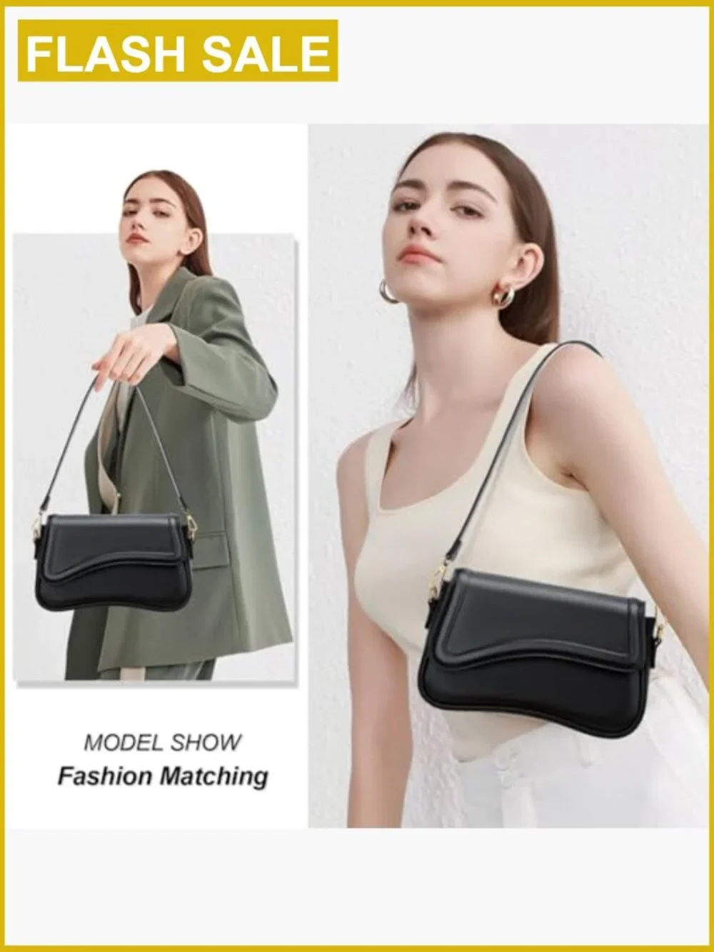 Vintage Retro Hobo Shoulder Bag Women PU Leather Crossbody Clutch Mini Purse